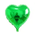 22-inch green heart-shaped aluminum foil balloon for wedding and party decorations - Green / L
