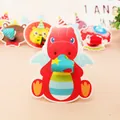 Colorful cartoon dinosaur party blowout whistle for kids birthday celebration events - Dinosaur / 10 Pieces Pack