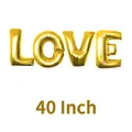 Extra large 40 inch gold LOVE letter foil balloon decoration for wedding parties - LOVE Collection / 40 Inch / Gold
