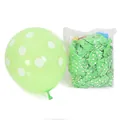 Premium 12 inch light green polka dot latex balloons for festive party decoration - 12 Inch / Polka Dot Style / 100pcs Pack / Light Green
