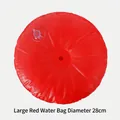 Professional large red circular water bag for balloon arch base weight, 28cm diameter - Column Water Bag (Large) / Red