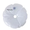 Water-fillable weight bag for balloon column base, holds 1.75kg - White Column Water Bag Weight