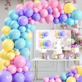 Pastel macaroon balloon arch kit for wedding and birthday party scene decorations - HY18-Macaron Series / Approx 100 Pieces Set