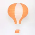 16-Zoll Heißluftballon Papierlaterne in Orange und Weiß für die Partydekoration - 16 Zoll 40cm / Orange & Weiß Gestreift
