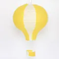 16-Zoll gelb-weiß gestreifte Heißluftballon-Papierlaterne für die Partydekoration - 16 Zoll 40cm / Gelb-Weiß Gestreift
