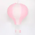 16-Zoll pink-weißer Heißluftballon faltbarer Papierlaterne für festliche Dekoration - 16 Zoll 40cm / Pink-Weiß Gestreift