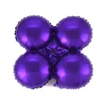 Purple four-leaf clover aluminum foil balloon for festive decorations - 18 Inch / Round Clover / Purple