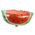 Detailed macro view of a vibrant watermelon slice shaped foil balloon for parties - Realistic Watermelon Balloon / 18 Inch