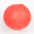 Round red paper lantern, ideal for festive wedding, festival, and party decorations. - 15cm / Red