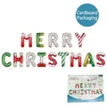 16-inch Merry Christmas foil balloon set for festive holiday party decoration display - Merry Christmas / 14 Pieces/Pack / Candy Color Print