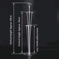 Transparent tiered balloon table stand for wedding and birthday party decor - Assembled Table Stand (PS Material)