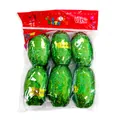Set of 6 rolls green laser balloon ribbon for party decorations and celebration - Laser Green / 6 Rolls/Pack