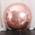 18-inch round rose gold metallic foil balloon for wedding party and celebration decoration - Round / 18 Inch