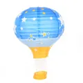 16-Zoll Heißluftballon Faltbarer Papierlaterne mit blauem Sternenmuster für Deko - 16 Zoll 40cm / Pentagramm
