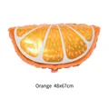 Palloncino in alluminio a forma di fetta d'arancia per decorazioni di feste, 48x67cm - Palloncino Arancia / 48x67cm