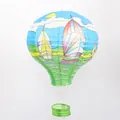 40 cm Heißluftballon Papierlaterne mit Segelboot-Aufdruck Deko - 16 Zoll 40cm / Segelboot