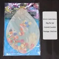 36-inch transparent latex balloon filled with colorful paper confetti for party decor - 36 Inch Multicolor Sequin Balloon