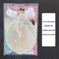 36-inch transparent latex balloon with gold confetti, 56g set, 33x22cm packaging. - 36 Inch Gold Sequin Balloon