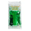 Green foil fringe curtain 2x1m metallic tinsel backdrop for birthday party decorations - Green / 2mx1m