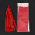 Red 35cm DIY tissue paper tassel garland kit for birthday party and wedding decorations - Red