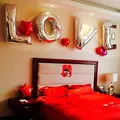 Silver 40-inch LOVE letter foil balloons set for wedding and birthday room decoration - LOVE / 32 inch / Silver
