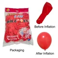 10 inch red latex balloon set for birthday party events and wedding hall decoration. - 100 Pieces Pack / Macaron Red