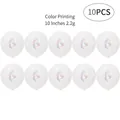 Pack of 10 high-quality 10-inch white latex balloons with colorful unicorn print - Colorful Pink Baby Pony