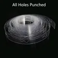 5m transparent plastic balloon arch strip with pre-punched holes for party decor. - 5m Double Hole Strip (Pre-punched)