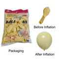 10-Zoll Macaron Creme Latex-Luftballons für Geburtstag und Hochzeit 100er-Packung - 100 Stück Packung / Macaron Gelb