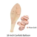 18-inch rose gold confetti latex balloon for party decoration - 18 Inch Rose Gold