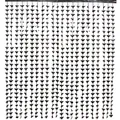Tenda a frange con pipistrelli neri per la decorazione della festa Halloween, 1x2m - Pipistrello Nero