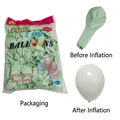 Set mit 10 Zoll Macaron grünen Latexballons für Geburtstagsparty und Hochzeitsdekoration - 100 Stück Packung / Macaron Grün