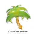 Large palm tree shaped foil balloon for tropical party decorations - Coconut Tree / 90x80cm / Multicolor