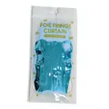 Tenda di frange in alluminio blu chiaro per decorazioni festa, sfondo tinsel 2x1m - Azzurro