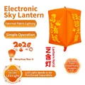 Ballon lanterne Kongming électronique gonflable orange pour décoration du Nouvel An 2026 - Ballon Lanterne Riche Bientôt (Sans Lumière) / Orange