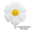 Small smiley face daisy flower foil balloon for baby birthday party decorations 40x50cm - Small Smiley Daisy / 40x50cm
