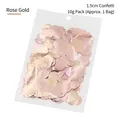 1.5cm rose gold round confetti sequins in a 10g bag for party decoration - 1.5cm Rose Gold Confetti 10g Pack