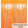 Tenda a frange arancione metallizzato 1x2m per la decorazione di feste e matrimoni - Arancione