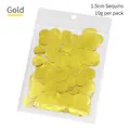 1.5cm round golden glitter confetti sequins, 10g per bag for wedding balloon decor - 1.5cm Gold Confetti 10g Pack