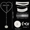 Heart-shaped balloon arch stand kit for wedding party decoration with dimensions - Heart Shape