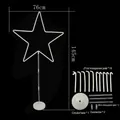 Star-shaped balloon stand arch frame with 145cm height and complete component list - Star Shape