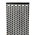 Black metallic skull foil fringe curtain for Halloween party backdrop decoration. - Black Skull Foil Fringe Curtain / 1x2 Meters