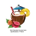 Hawaii coconut juice shaped aluminum foil balloon for tropical summer party decor - Hawaiian Coconut Drink / 71x82cm / Colorful