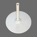 Sturdy white water-fillable plastic base stand for party balloon arches and decor - New Round Base Only (Without Pole)