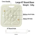 Durable water-fillable square base for balloon arches and KT board stands, white - Large Base