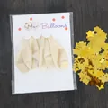 18 inch cream latex balloons with gold star confetti for wedding and party decorations - 5 Pcs Gold Star Confetti Balloons With Card
