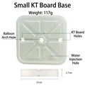 Small white square water-fillable base for balloon arches and KT boards, size 21x2.7cm - Small Base