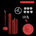 Red 1-meter balloon stand kit with round base and support rods for party table decor - 1m Table Float / Red