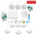 180cm circular balloon arch kit with square water bags for wedding party decor - All-in-One Accessory Style (180cm) / 180cm Circle with Bases + Accessories Kit