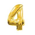 Large 40 inch gold number 4 foil balloon for birthday party decoration - Number 4 / Gold